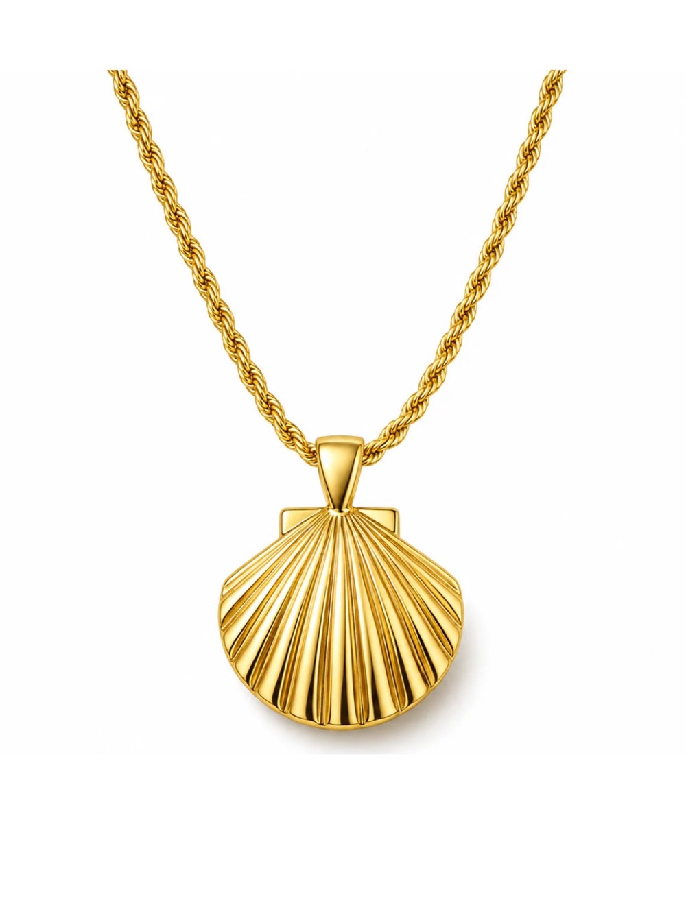 Gold Shell Pendant Necklace – Women's Jewelry